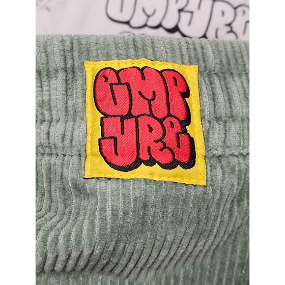 Empyre Shorts Men's L Green Corduroy Drawstring‎ Flat Cotton Skateboard Y2K 11" - Picture 6 of 7